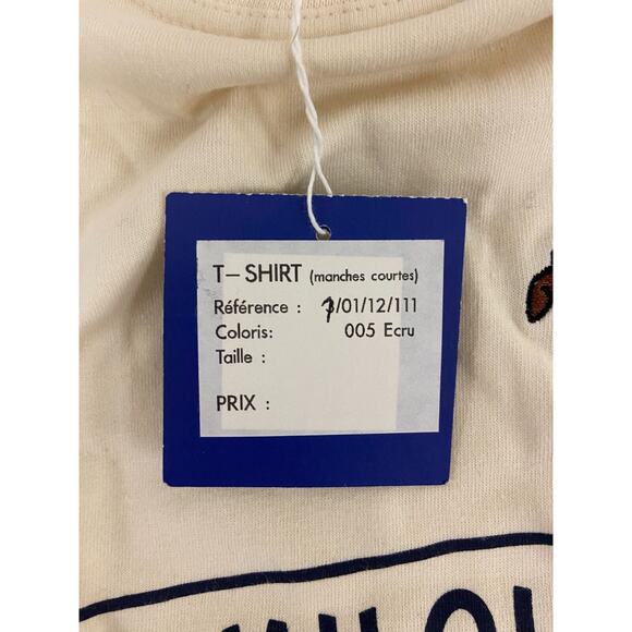 The Adventures Of Tintin Vintage Movie T-Shirt Short Sleeve Size 12 Cream NWT - Picture 5 of 9